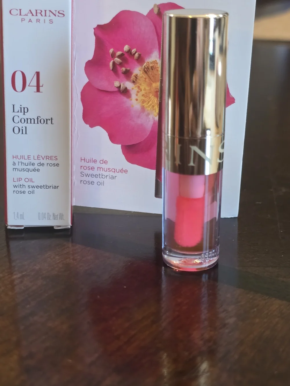 Clarins Lip Comfort Oil 04 Pitaya 0.04 oz . NIB ✨ FREE GIFT✨
